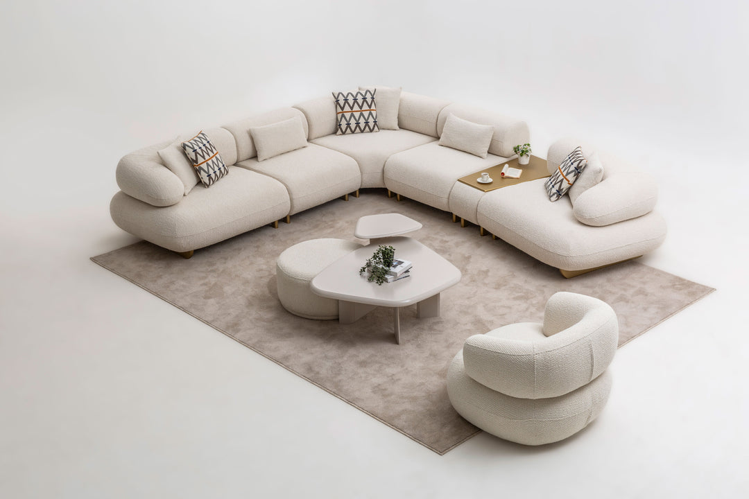 Glamour corner sofa