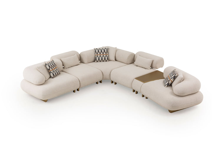 Glamour corner sofa