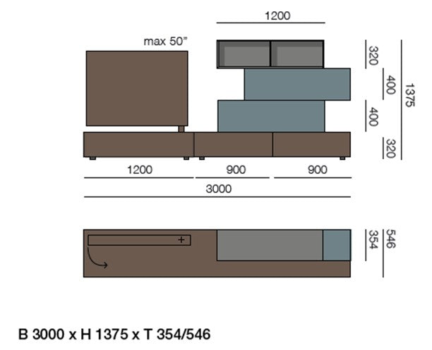 Lampo Tv-Möbel L6C34