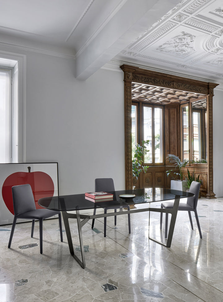 Obi Esstisch Glasplatte