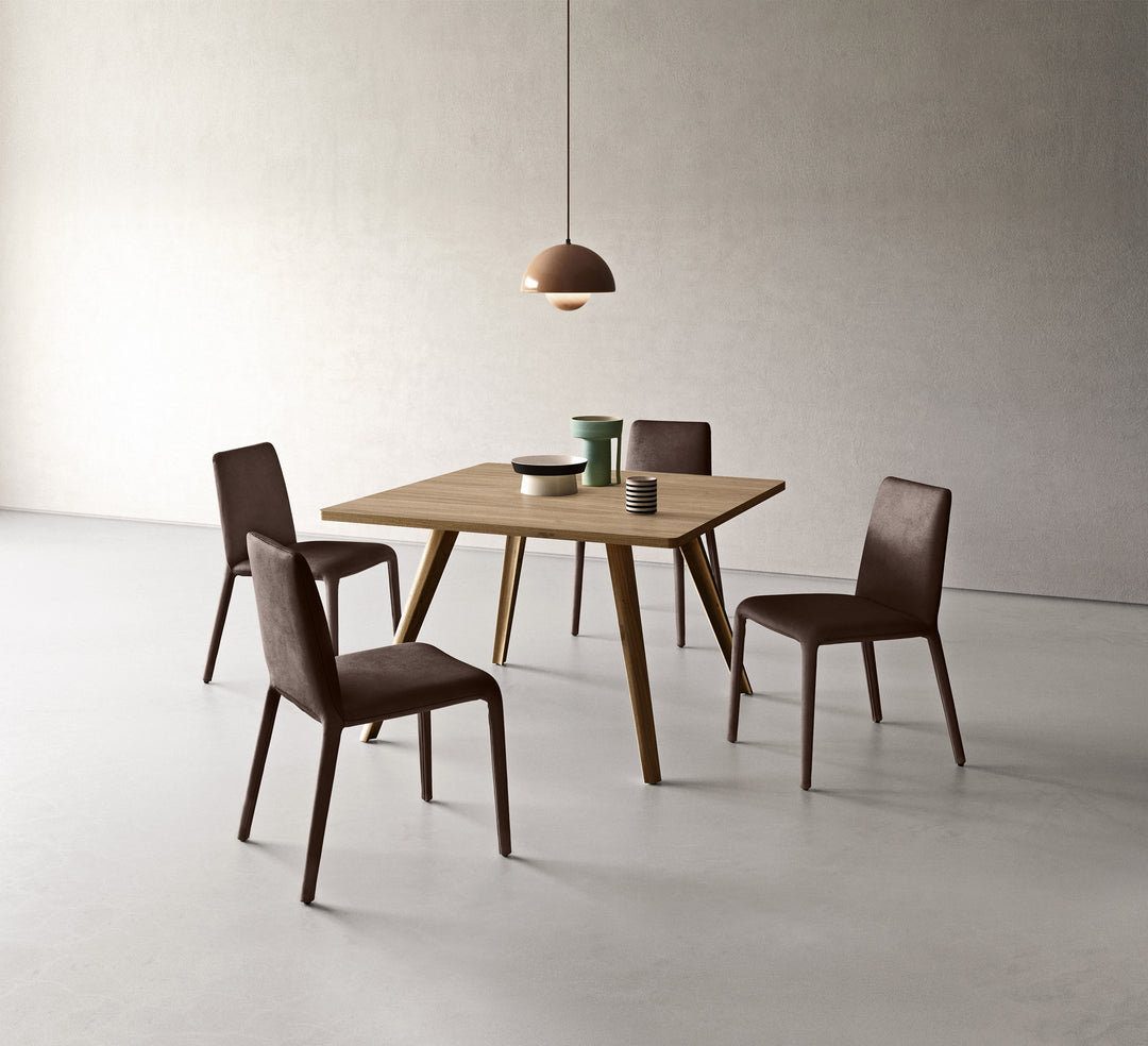 Bistrot dining table square ceramic top