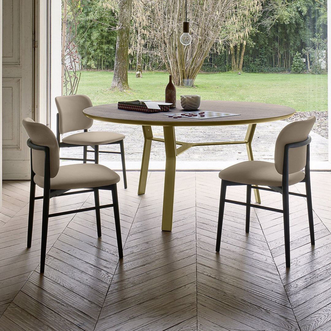 Iron Esstisch Rund Holzplatte