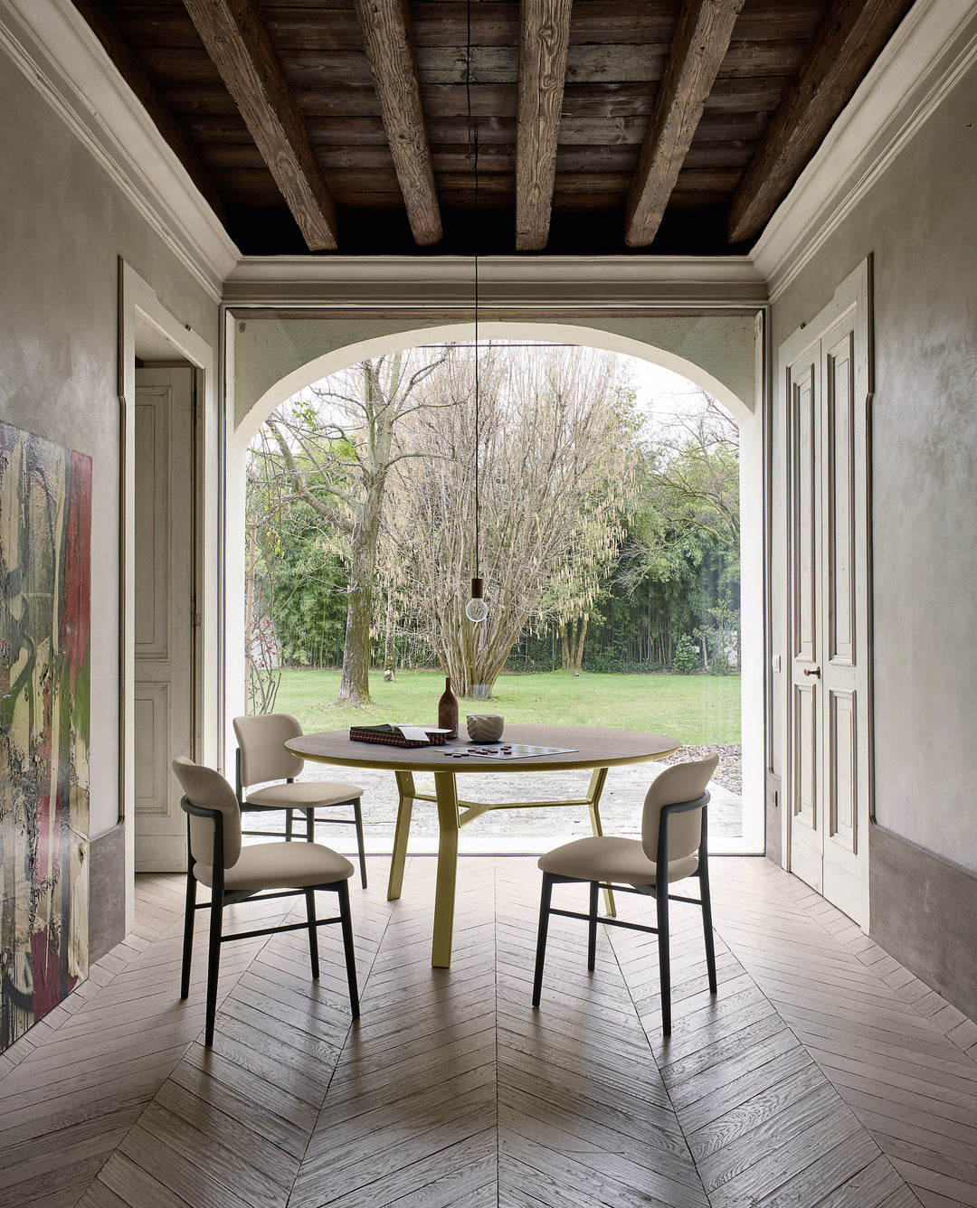 Iron Esstisch Rund Keramikplatte