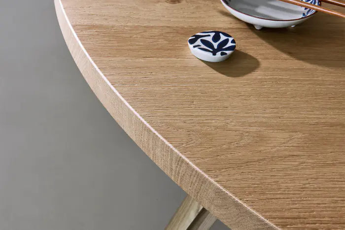 Bistrot dining table round wooden top