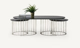 Hermes Couchtisch (Black-Chrome)