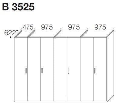 Beta Liscia wardrobe