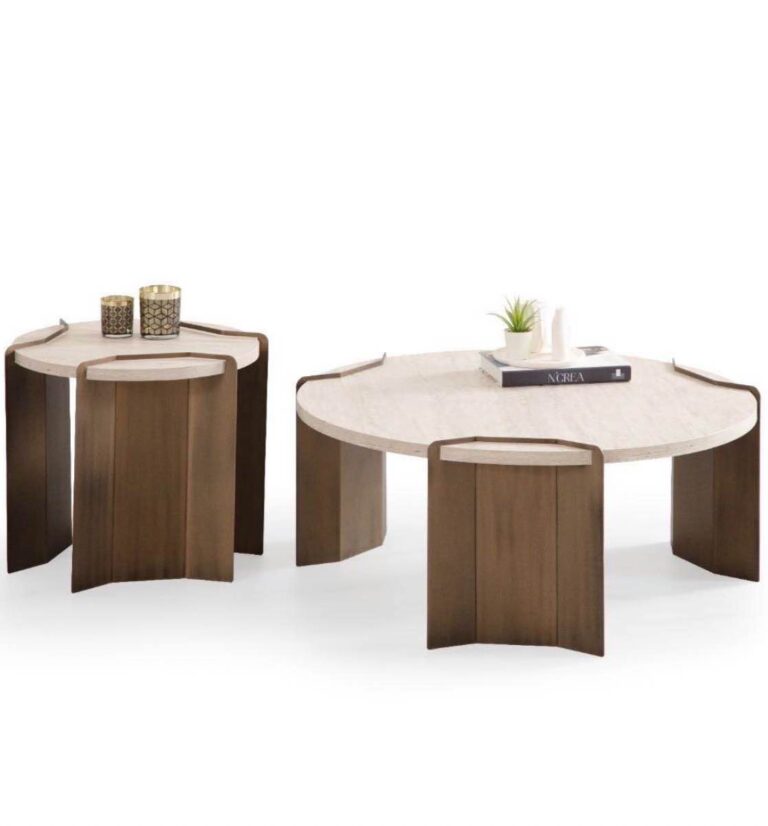 Molly Beistelltisch (Travertine)