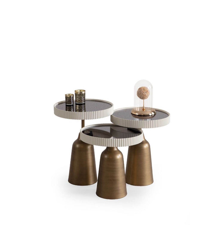 Olivia Beistelltisch Set (Ecru)