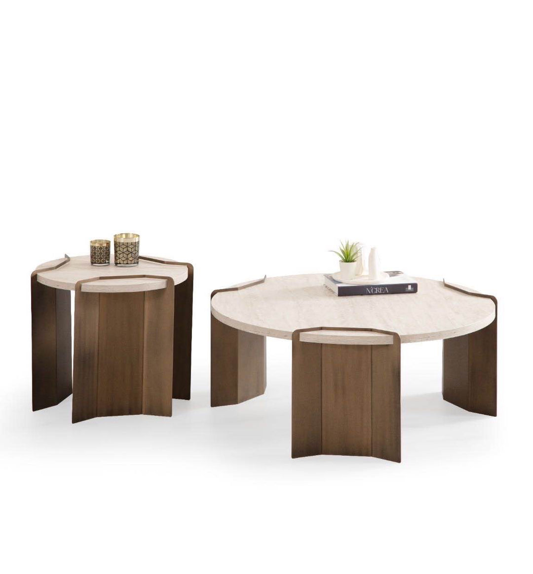 Molly Couchtisch (Travertine)