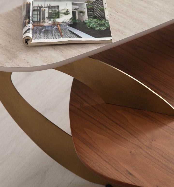 Solid Couchtisch (Travertine)