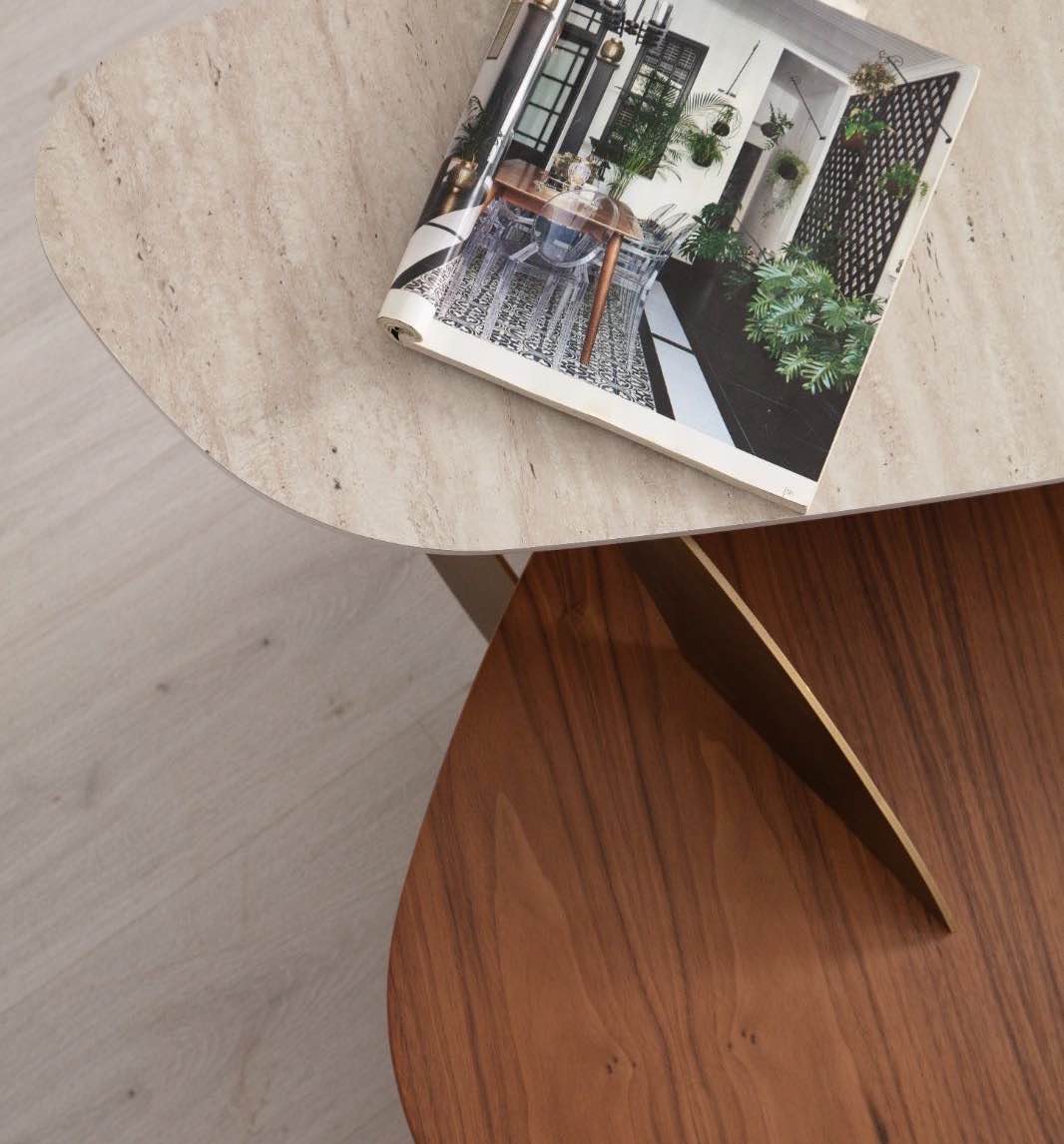 Solid Couchtisch (Travertine)