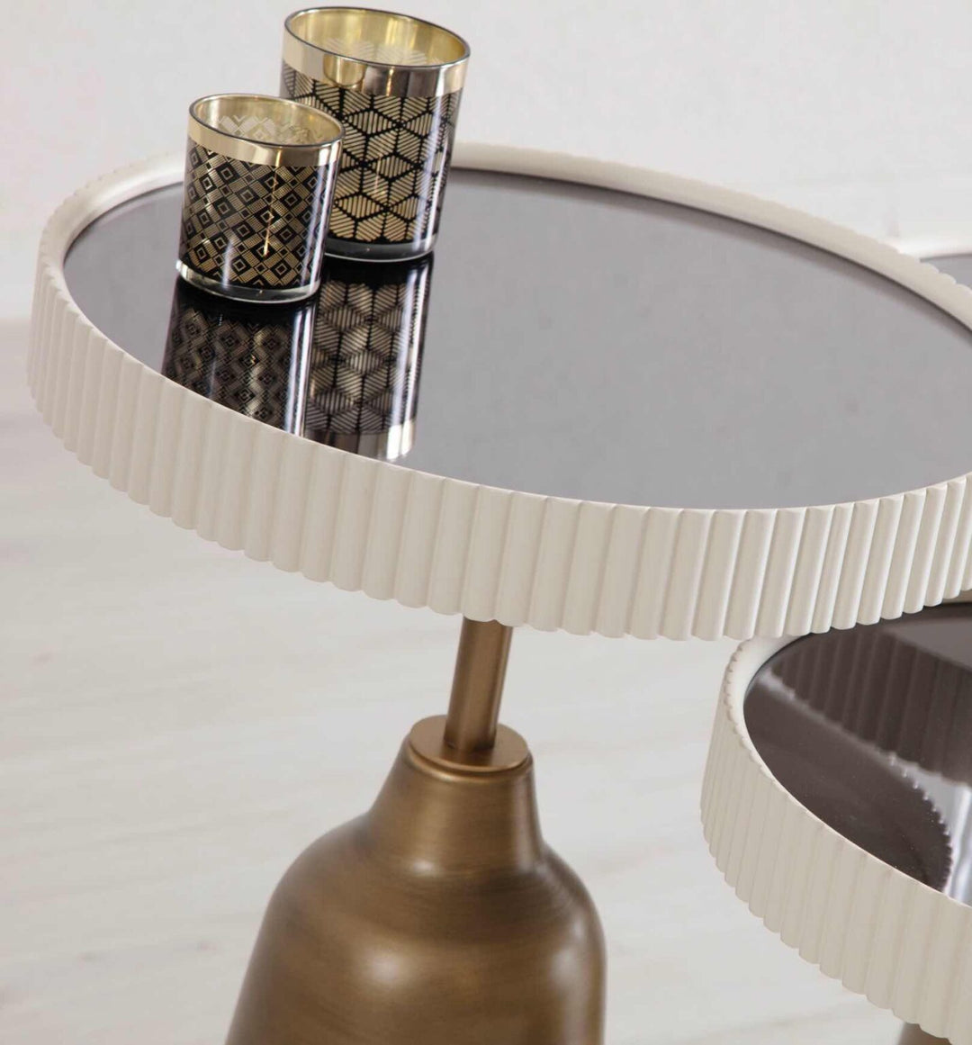 Olivia Beistelltisch Set (Ecru)