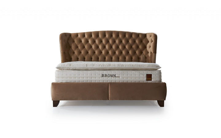 Brown Oryantal Boxspringbed