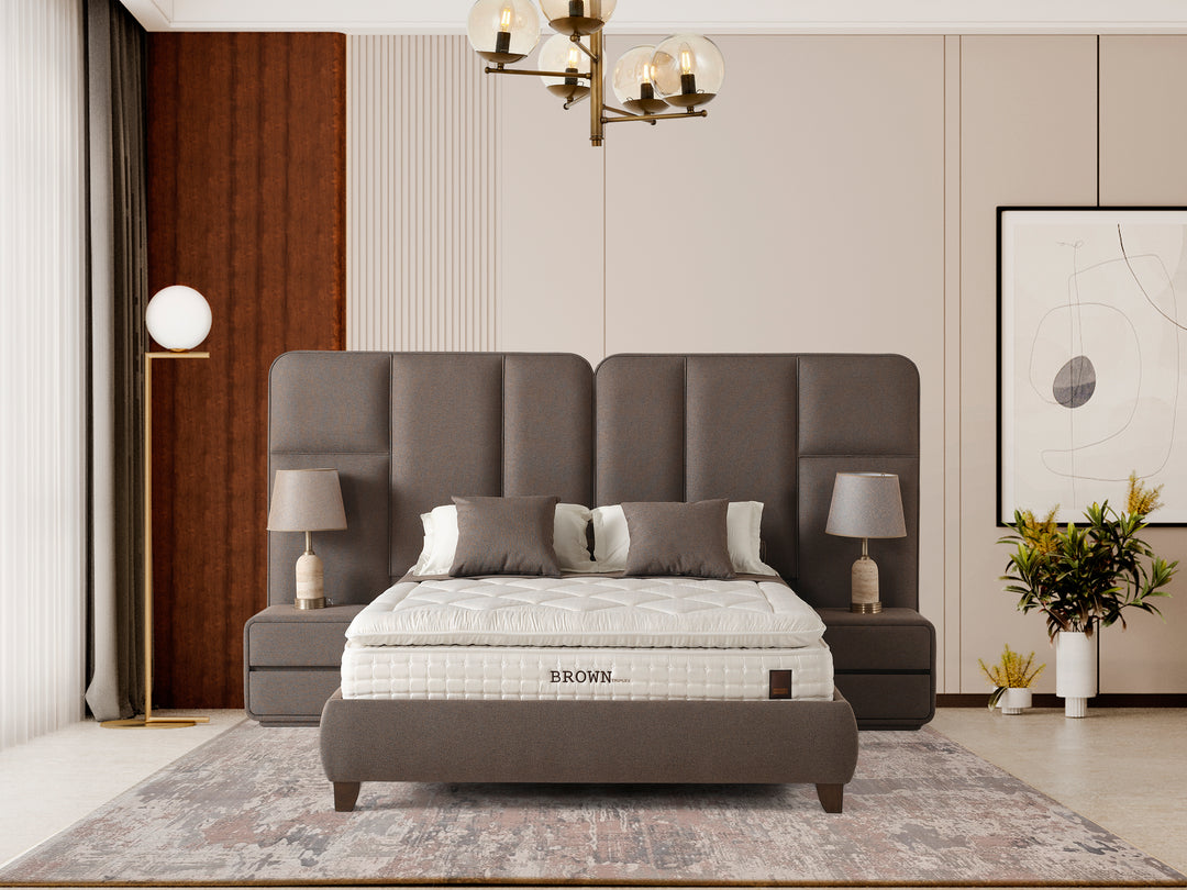 Brown Dublin Boxspringbett