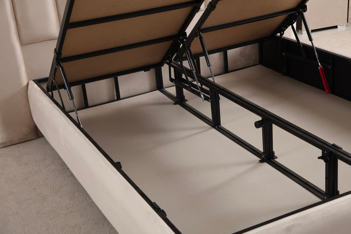 Defne bed with storage space