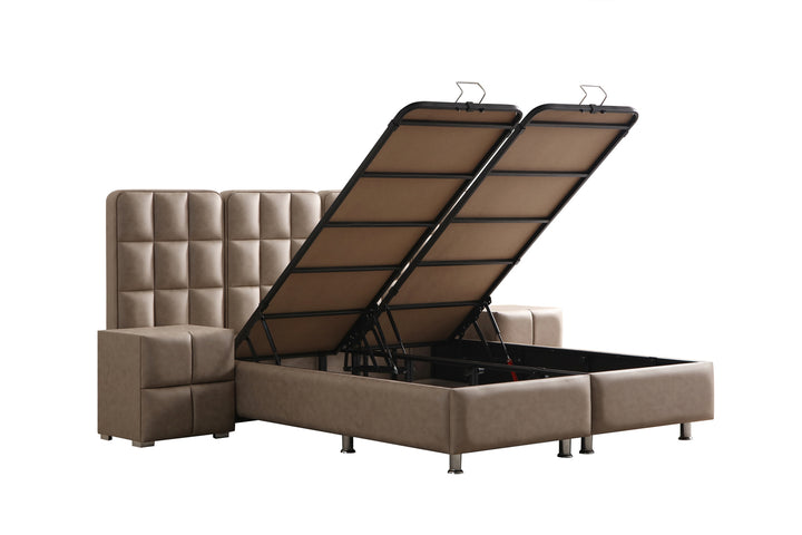 Tesla bed with storage space
