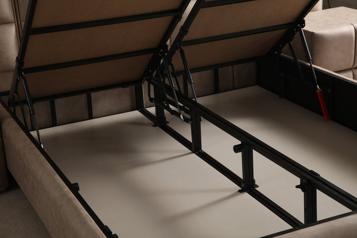 Tesla bed with storage space