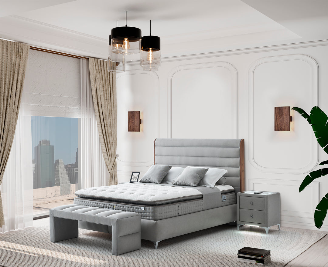 Naomi Canvas Boxspringbett