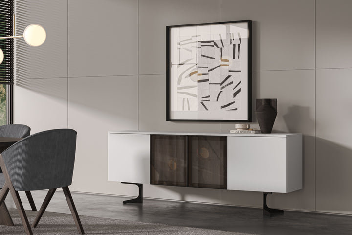 Monza grey sideboard