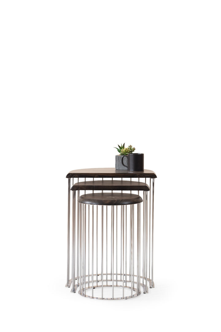 Nova Beistelltisch Set (Chrome)