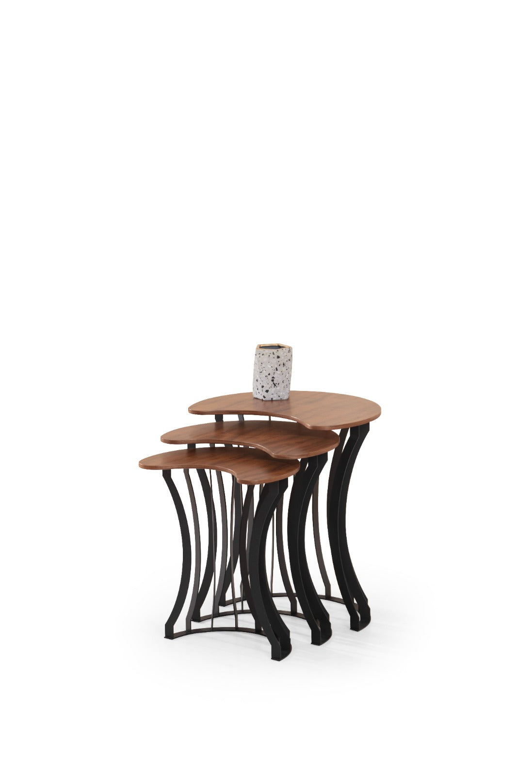 Carmen Beistelltisch Set (Black)