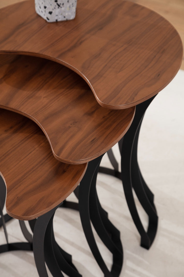 Carmen Beistelltisch Set (Black)