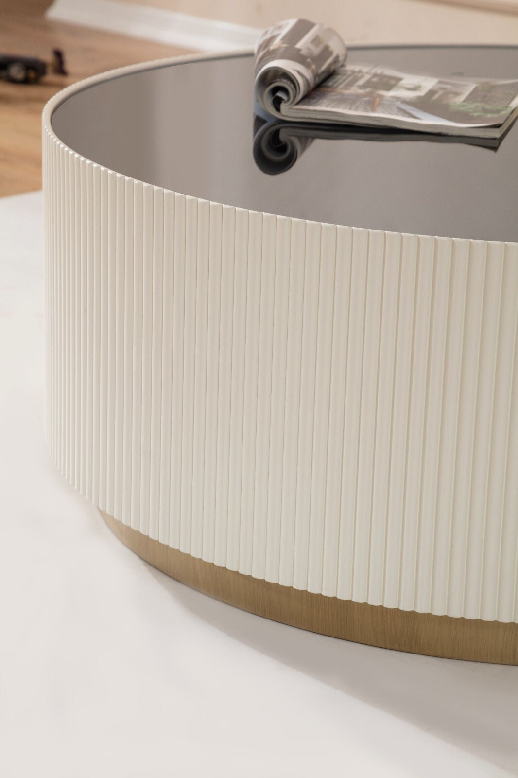 Olivia Couchtisch Ecru