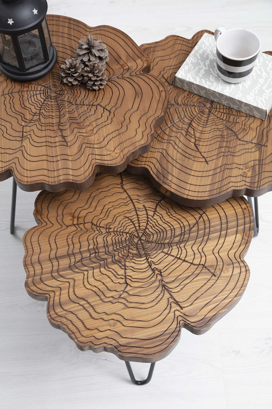 Kütük Beistelltisch Set