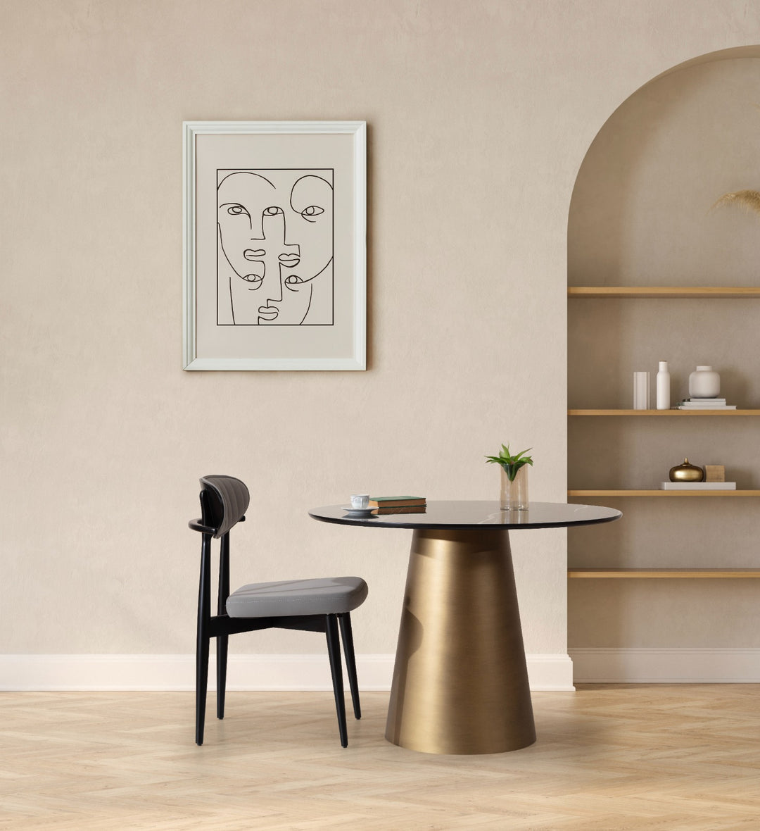 Gusto Dining Table (Brass)