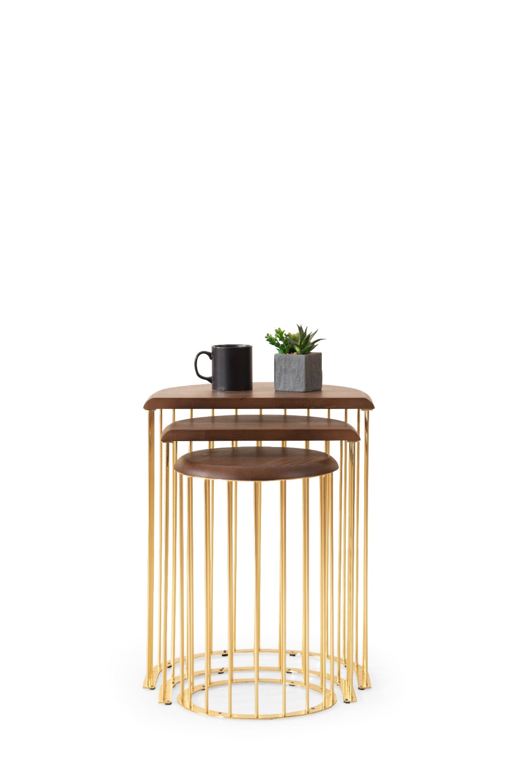 Nova Beistelltisch Set (Gold)