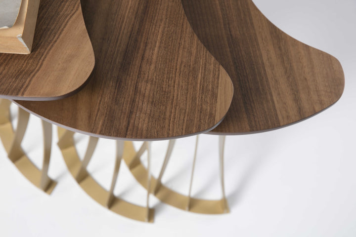 Carmen Beistelltisch Set (Brass)