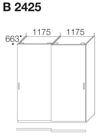 Diagonal Kleiderschrank