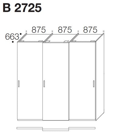 Diagonal Kleiderschrank